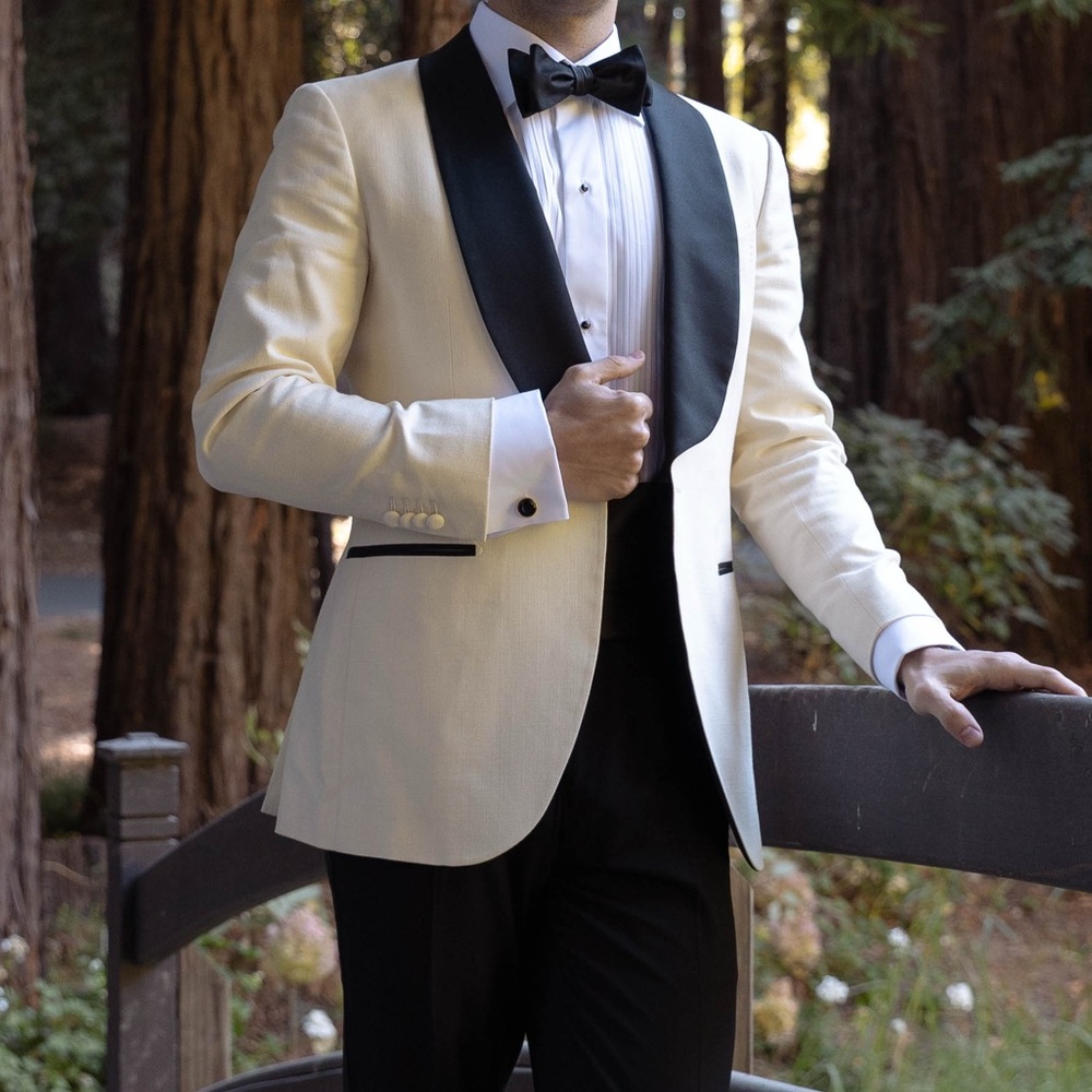 Suitsupply Cream Tuxedo with Black Lapel